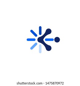 data connection digital signal lab logo vector