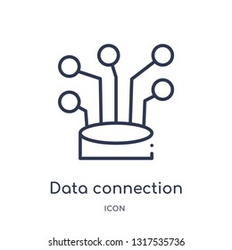 Data Connection Icon User Interface Outline: vector de stock (libre de ...