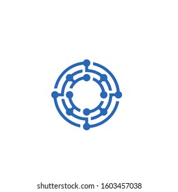 data connection logo design vector template sign icon