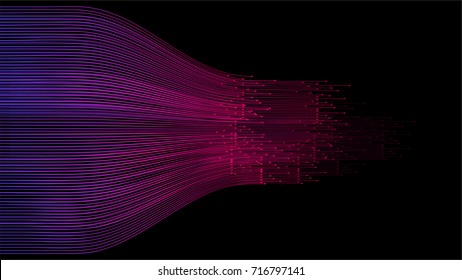 Data connection speed line abstract technology background