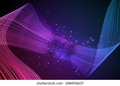 Data connection speed line. Futuristic network representation. Graphic concept for your design