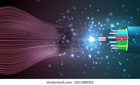 Data connection speed line. Futuristic network representation. Graphic concept for your design