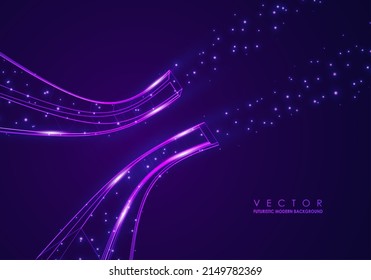 Data Connection Speed Line. Futuristic Network Representation. Graphic Concept For Your Design