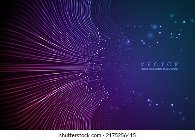 Data connection speed line. Futuristic network representation. Graphic concept for your design