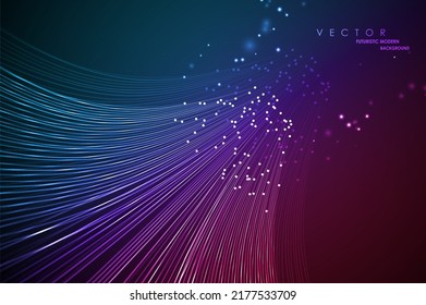 Data Connection Speed Line. Futuristic Network Representation. Graphic Concept For Your Design