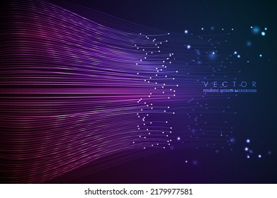 Data Connection Speed Line. Futuristic Network Representation. Graphic Concept For Your Design