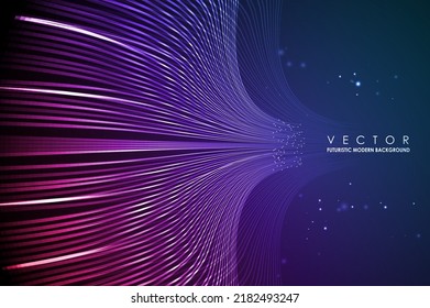 Data Connection Speed Line. Futuristic Network Representation. Graphic Concept For Your Design