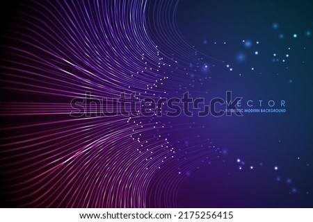 Data connection speed line. Futuristic network representation. Graphic concept for your design