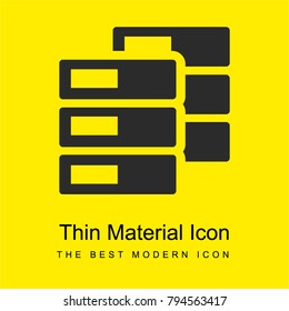 Data copy bright yellow material minimal icon or logo design