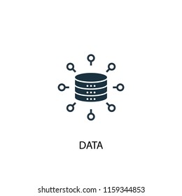 data creative icon. Simple element illustration. data concept symbol design from GDPR collection. Can be used for web and mobile.