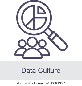Data Culture Element For Design Graphic