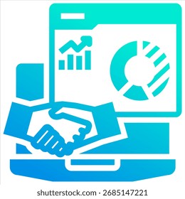 Data Culture Icon Element For Design