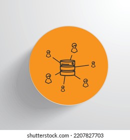 data customer profiles icon vector design