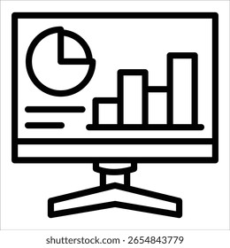 Data Dashboard Icon Element For Design