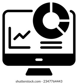 Data Dashboard Icon illustration, for uiux, infographic, etc