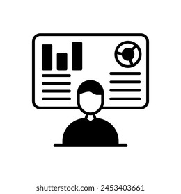 Data Dashboard icon in vector. Logotype