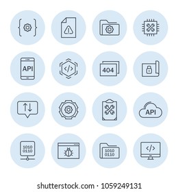 Data development icon in trendy flat style isolated on white background. 
Symbol for your web site design, logo, app, UI. Vector illustration, EPS