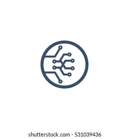 Data Digital Computer Vector Logo Design Element