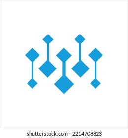 data digital logo design vector sign