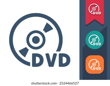 Daten-Diskette, CD, DVD, Blu-ray-Symbol. Professionelles, Pixel perfektes Symbol. EPS 10-Format.