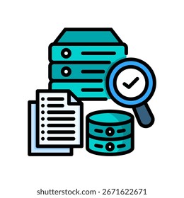 Data Discovery Lineal Color Icon