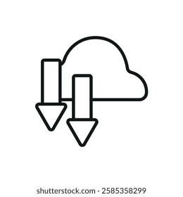 data donwload icon collection .design style with background