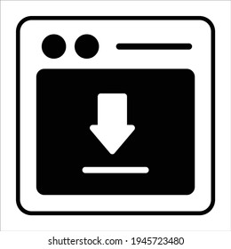 descarga de datos icono de archivo negro ilustración moderna