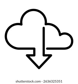 Elemento De Ícone De Download De Dados Para Design
