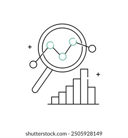 Data Driven Information-Driven Vector Symbol Icon Design with Editable Stroke,  analytics, strategic insight, data processing,