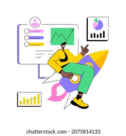 Data Driven Marketing Abstract Concept Vector Illustration. Data-driven Strategy, Consumer Behavior Analysis, Digital Marketing Trend, Campaign, User Data, Customer Information Abstract Metaphor.