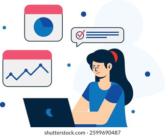 Data Driven Marketing Marketing Illustration