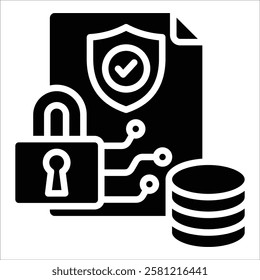 Data Encryption Icon Element For Design