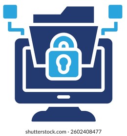Data Encryption Icon Element For Design