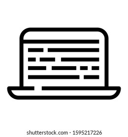 Data encryption icon. Vector graphics.