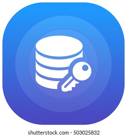 Data Encryption Purple - blue circular UI/UX App Icon / Logo Design