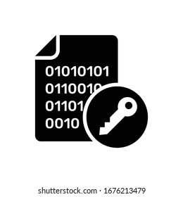 Data Encryption Vector icon. Cloud Computing illustration.