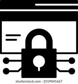 Data encryption Vector Icon Design Symbol