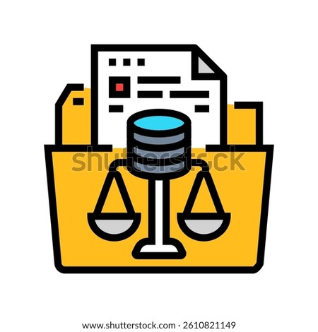 data ethics ethical ai color icon vector. data ethics ethical ai sign. isolated symbol illustration