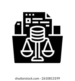 data ethics ethical ai glyph icon vector. data ethics ethical ai sign. isolated symbol illustration