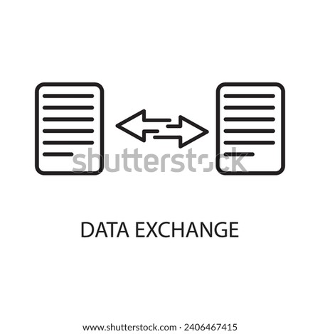 Data Exchange icon. Illustration of data exchange icon. flat design on white background..eps
