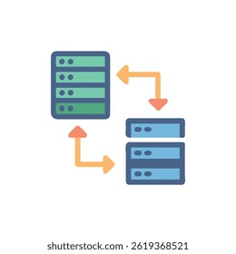 A data exchange icon for information transfer.