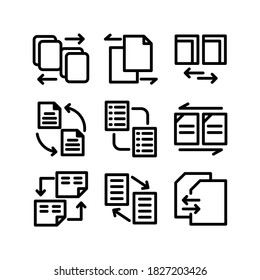 data exchange icon or logo isolated sign symbol vector illustration - Collection of high quality black style vector icons
