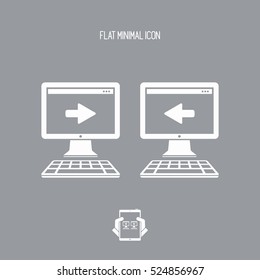 Data exchange - Minimal flat icon