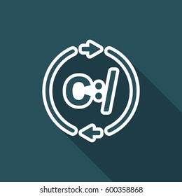 Data exchange network - Vector web icon