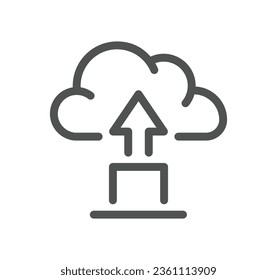 Data exchange related icon outline and linear vector.