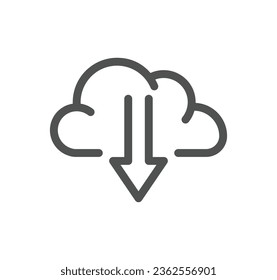 Datenaustausch-bezogene Symbolumrandung und lineare Vektorgrafik.