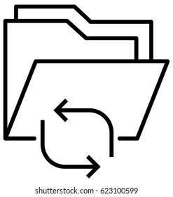 Data Exchange Vector Icon