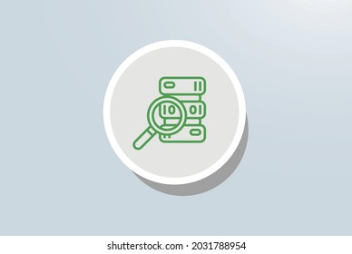 Data Exploration Icon Vector Design Stock Vector (Royalty Free ...