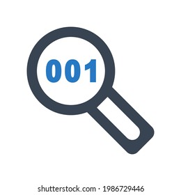 Data explore icon.coed,find (vector illustration)