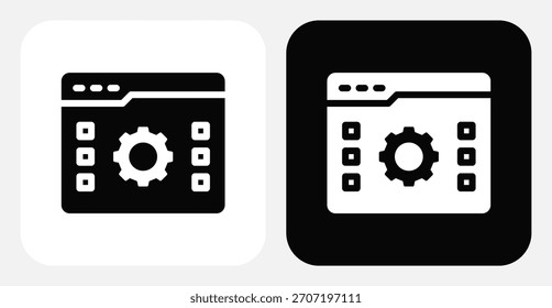 Conjunto de iconos monocromo dual de exportación de datos